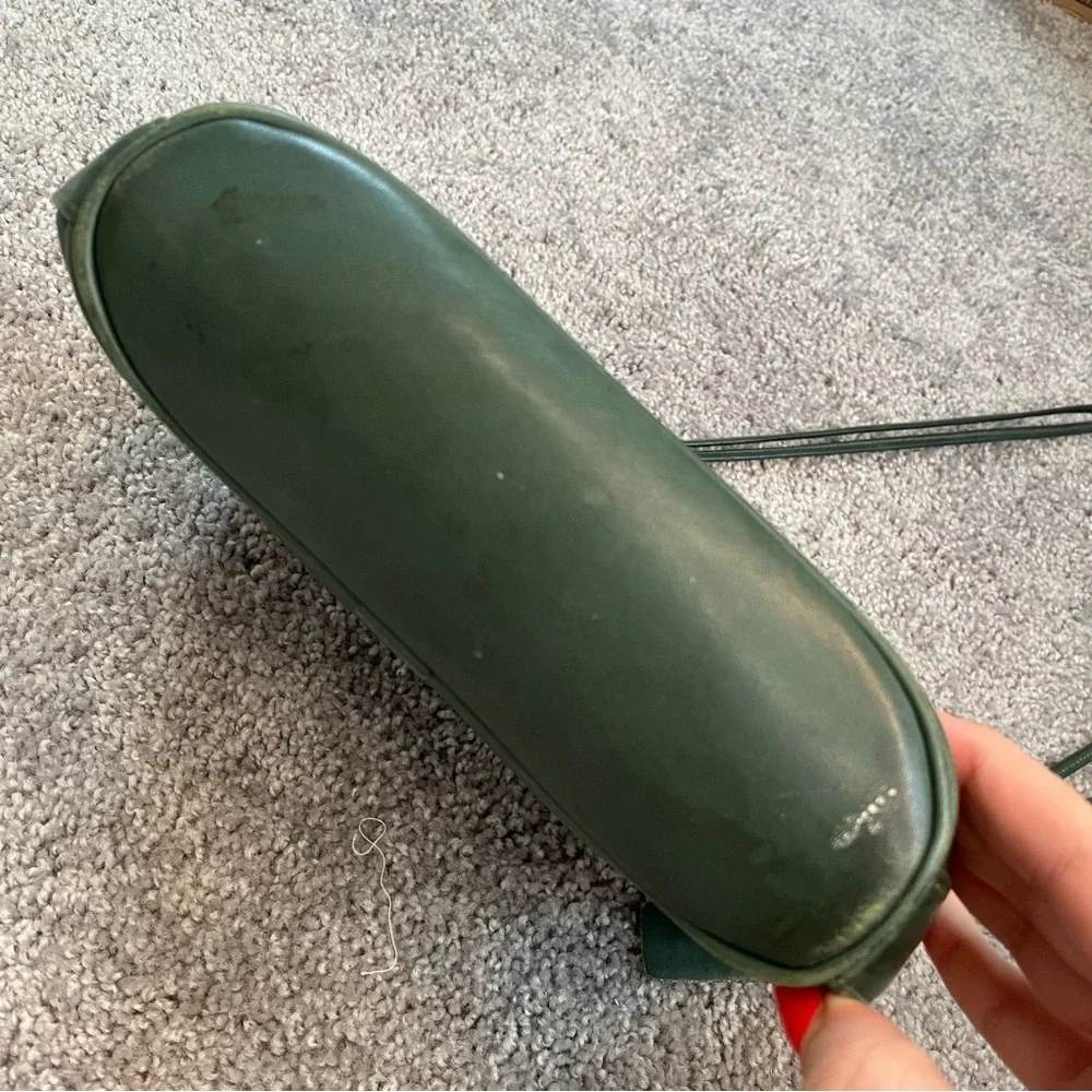 Vintage Coach Leatherwear 0615-134 Green Leather Crossbody Shoulder Bag - Picture 8 of 10